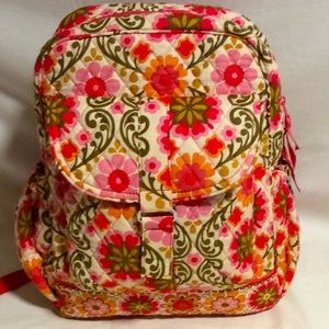 Vera Bradley Backpack Folkloric Design Medium Size